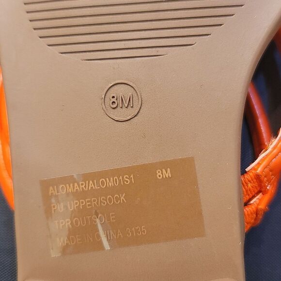 BRAND NEW STEVE MADDEN VIBANT ORANGE WOMENS SANDAL S R3 - Picture 12 of 16